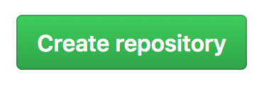 A rectangular green button that says 'create repository' on it.